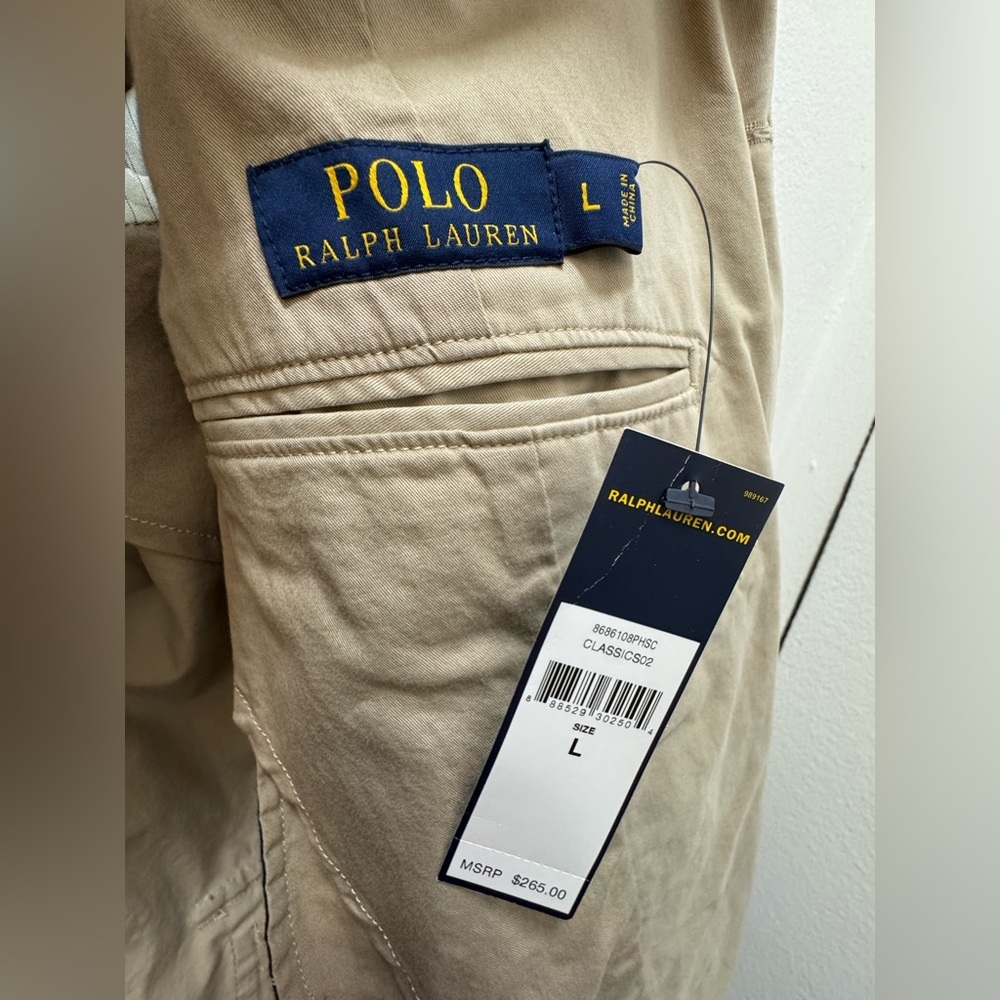 Polo Ralph Lauren Unstructured Cotton Blazer Jacket Beige Trench Coat Material - Picture 2 of 3